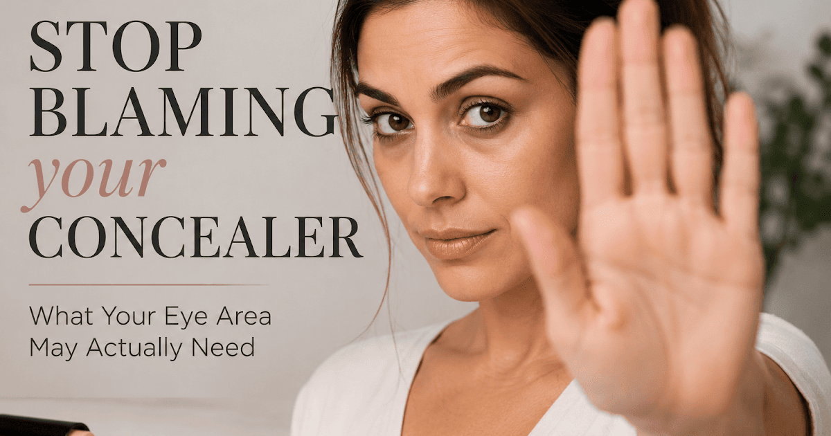 Cease Blaming Your Concealer: What Your Eye Space Could Truly Want